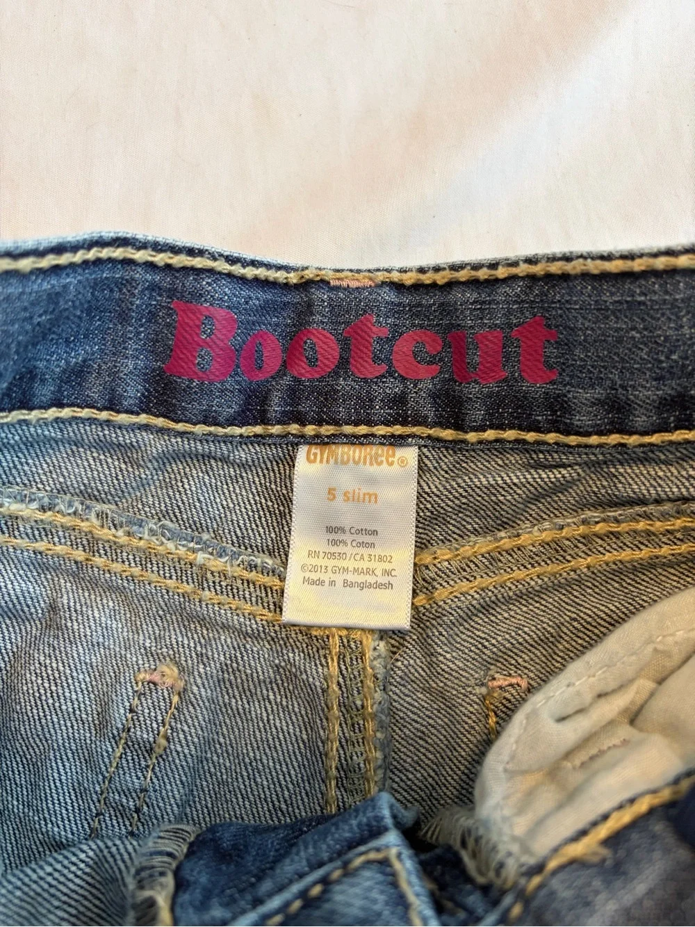 Gymboree Boot Cut Jeans Size 5 Slim Kids Denim Casual Everyday Wear